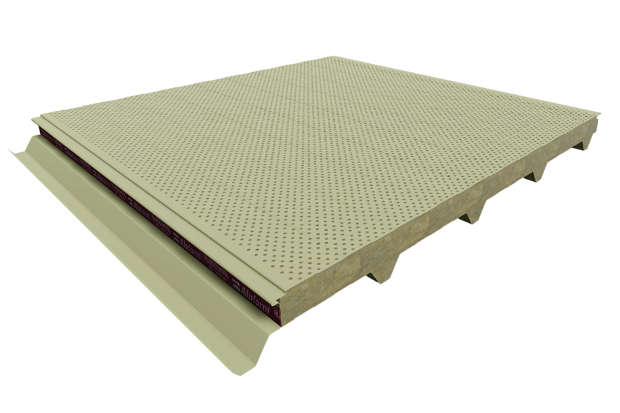 Perforasyonlu Taşyünü Çatı Paneli